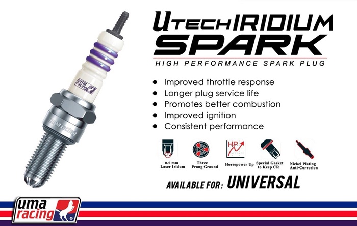 หัวเทียน UMA-SPARK PLUG NO9 ราคา400