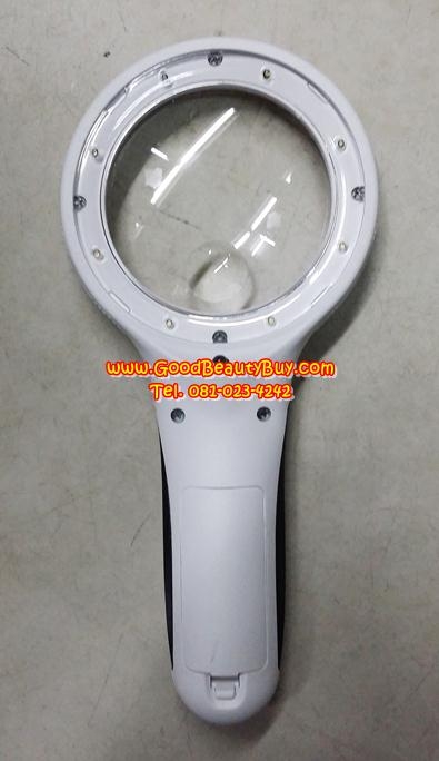 แว่นขยายด้ามจับพร้อมไฟ แว่นขยาย แว่นขยายมีไฟ 8LED Handheld Magnifier No.9587/9588