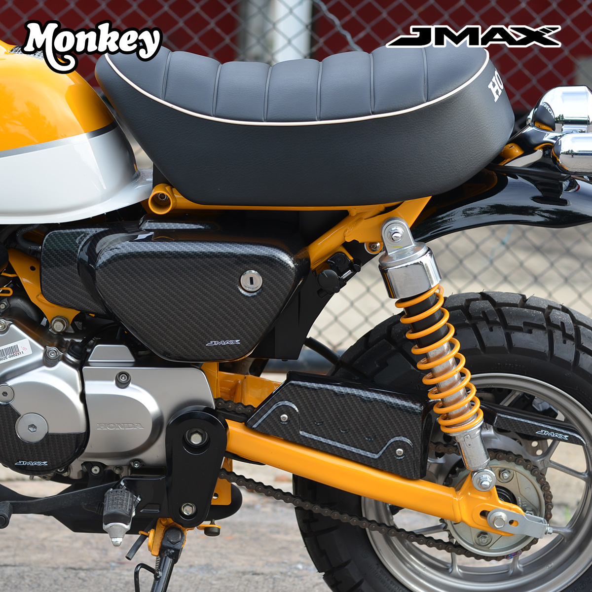 ฝาครอบกระเป๋าซ้าย ลายฟิมล์ 6D J-MAX HONDA MONKEY 125 ราคา 1590