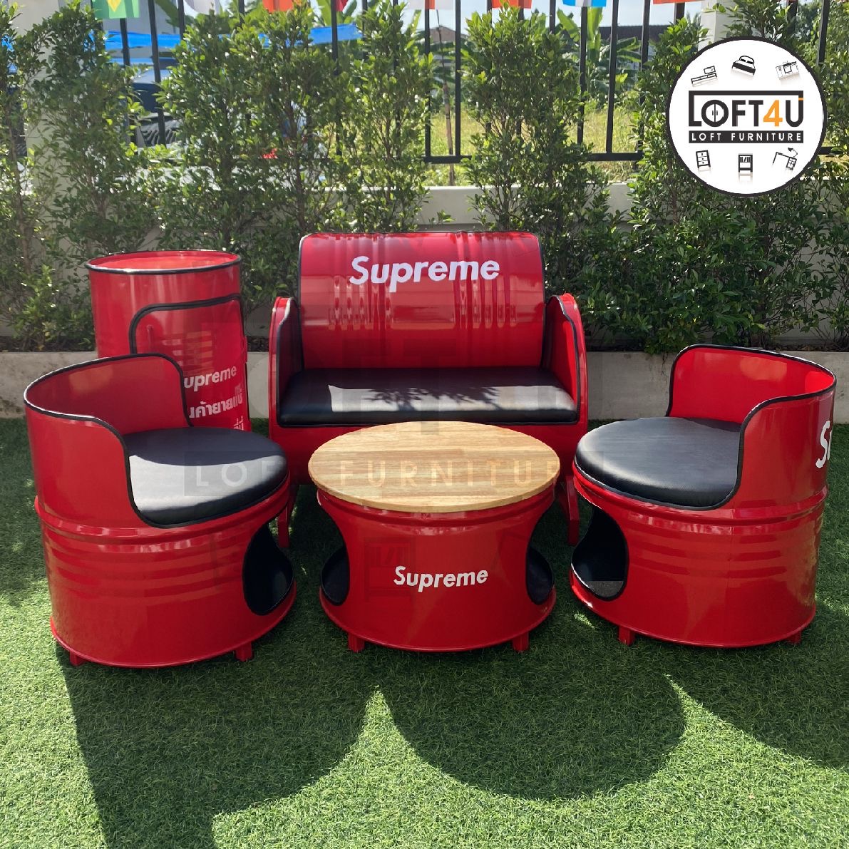 โซฟารับแขก Living Room Sofa : leather cushion / 3-4 seats