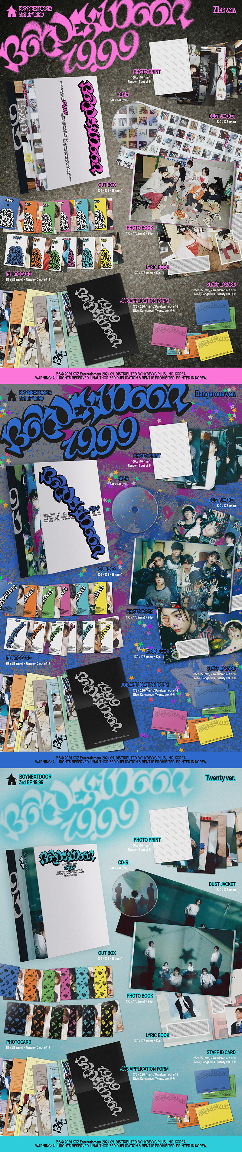 [PRE-ORDER] BOYNEXTDOOR - 3rd EP Album "19.99"