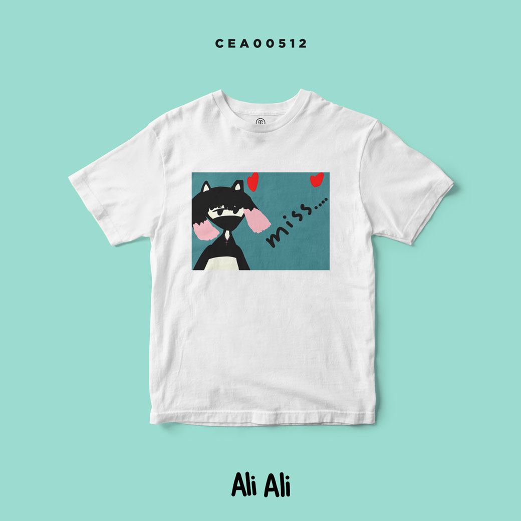 เสื้อยืด พิมพ์ลาย T-SHIRT Ali Ali Miss... II CEA00512 #เสื้อ #เสื้อยืด #AliAli #SHOPTER