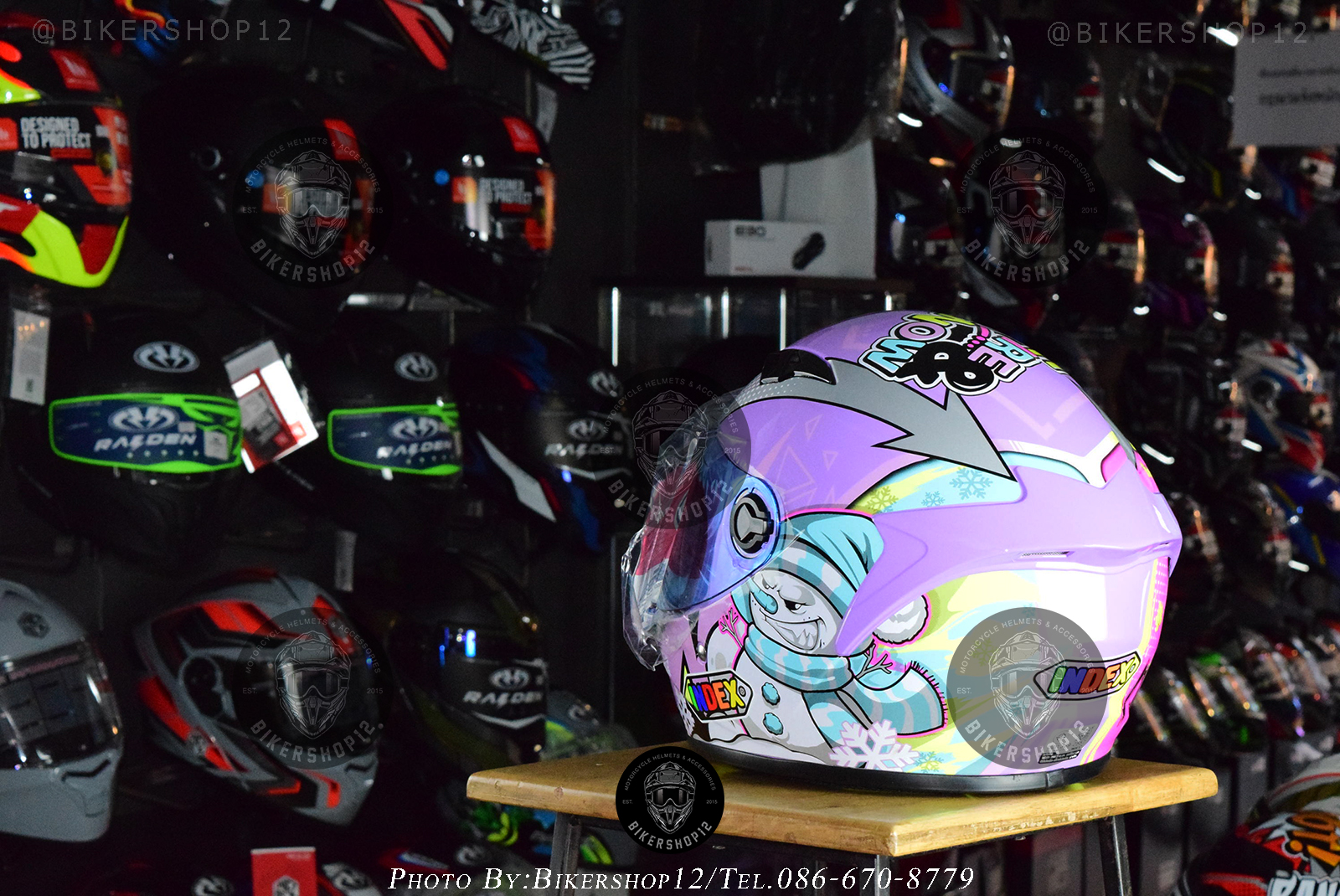 หมวกกันน็อคเต็มใบ INDEX ZYRA ลายใหม่ล่าสุด ขนาด S