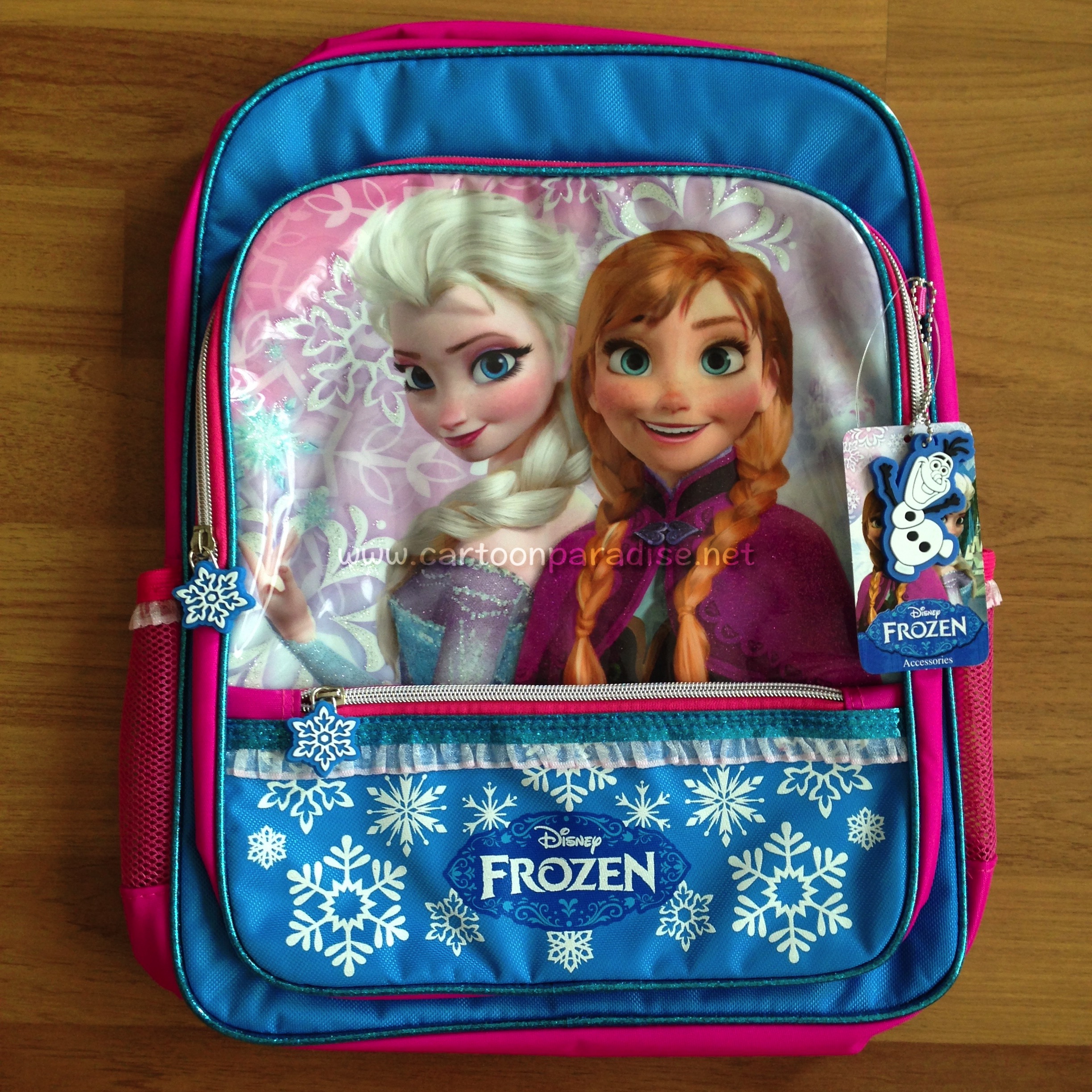 กระเป๋าเป้ 14 นิ้ว โฟรเซ่น แอนนา เอลซ่า Frozen Anna Elsa Backpack กระเป๋าสะพาย กระเป๋านักเรียน กระเป๋าเด็ก