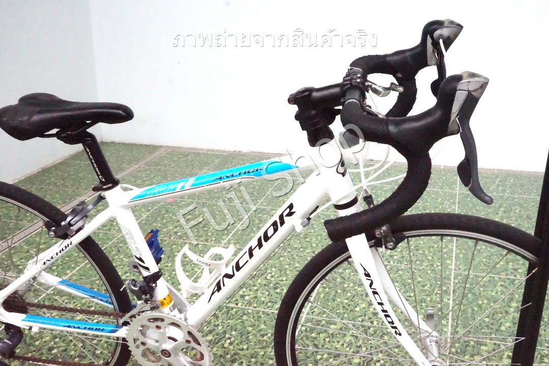 จักรยานเสือหมอบญี่ปุ่น - ล้อ 600c - มีเกียร์ - อลูมิเนียม - Anchor RJ1 - สีขาว [จักรยานมือสอง]