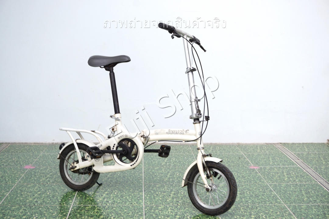 จักรยานพับได้ญี่ปุ่น - ล้อ 12.5 นิ้ว - ไม่มีเกียร์ - สีขาว [จักรยานมือสอง]
