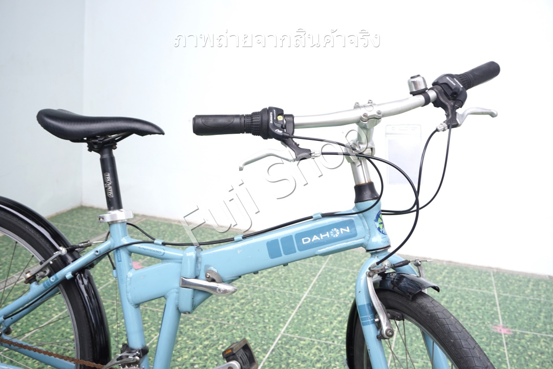 จักรยานพับได้ญี่ปุ่น - ล้อ 26 นิ้ว - มีเกียร์ - อลูมิเนียม - Dahon Espresso - สีฟ้า [จักรยานมือสอง]