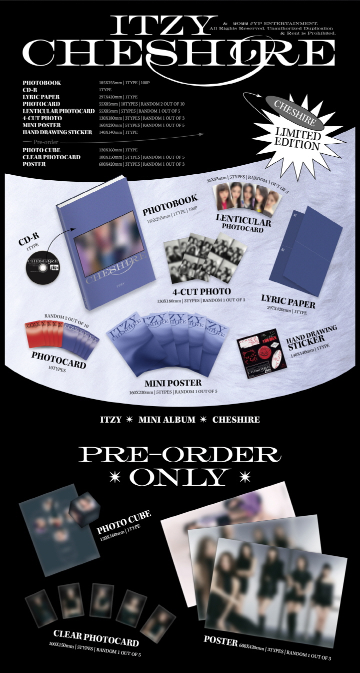 [PRE-ORDER] ITZY - 6th Mini Album "CHESHIRE" (Standard Edition)