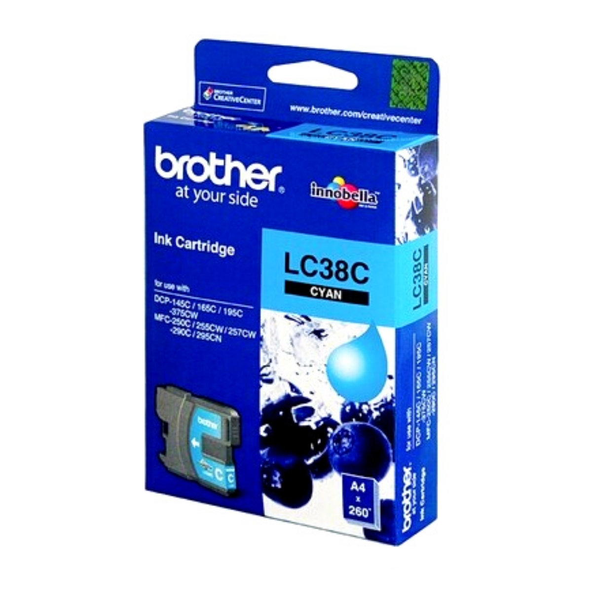 ตลับหมึกอิงค์เจ็ท BROTHER LC-38C - สีฟ้า