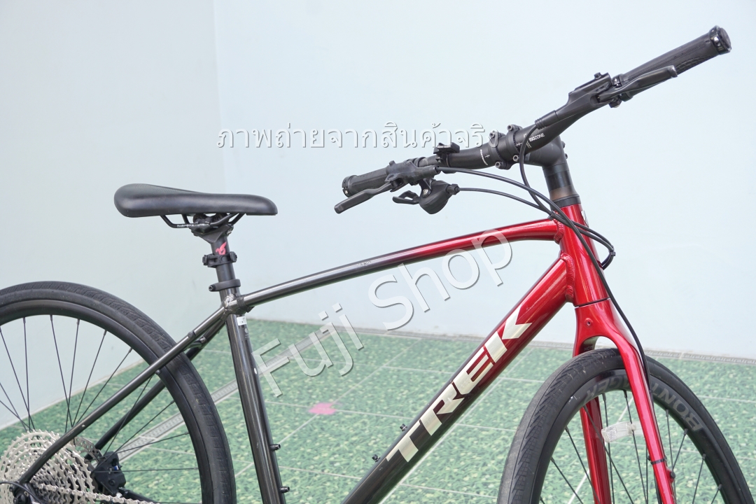 จักรยานไฮบริดญี่ปุ่น - ล้อ 700 mm. - มีเกียร์ - อลูมิเนียม - Disc Brake - TREK FX 4 - สีแดง [จักรยานมือสอง]
