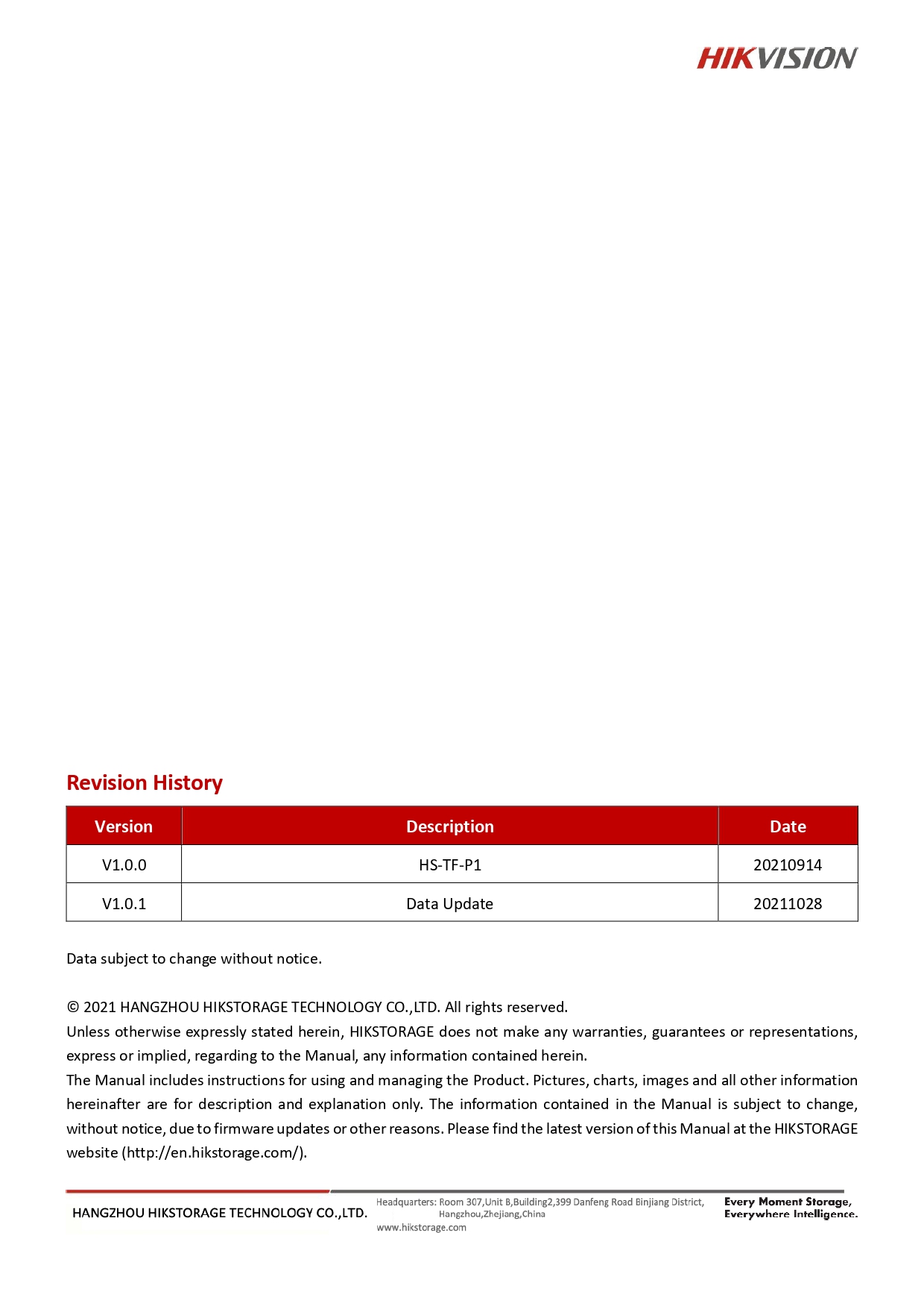HIKVISION HS-TF-P1 32G Micro SD Card 32GB HC Class10 V10 99MB/s BY BILLIONAIRE SECURETECH HS-TF-P1 32G