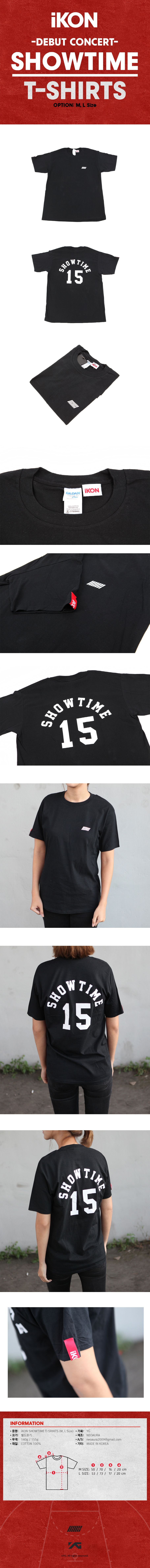 [PRE-ORDER] iKON - DEBUT CONCERT [SHOW TIME] &quot;T-SHIRTS&quot;