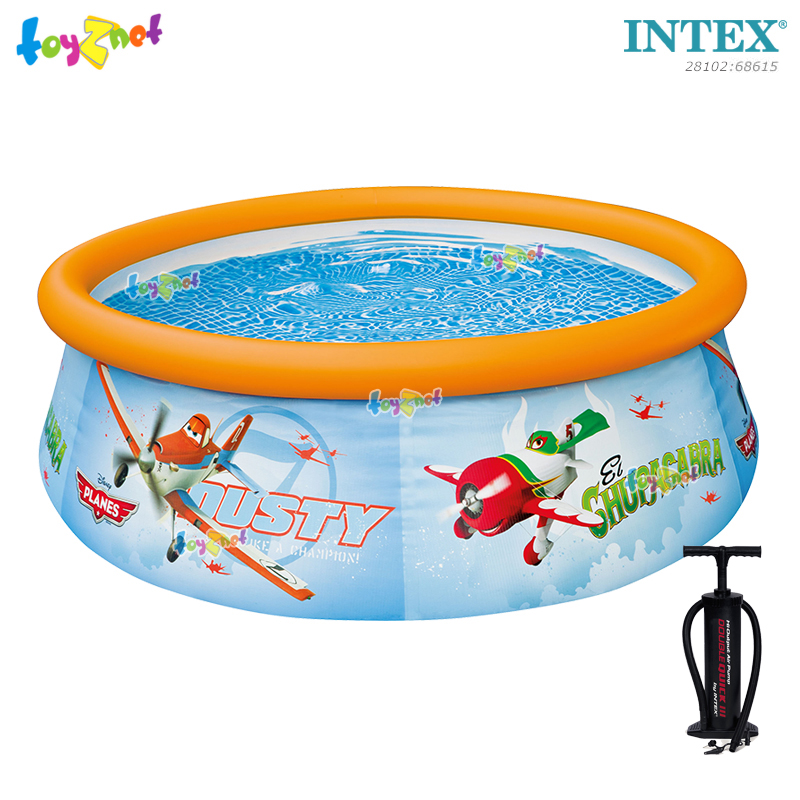 Intex Planes Easy Set Pool 6 ft. (1.83x0.52 m.) No.28102/28101 + Double Quick III Hand Pump