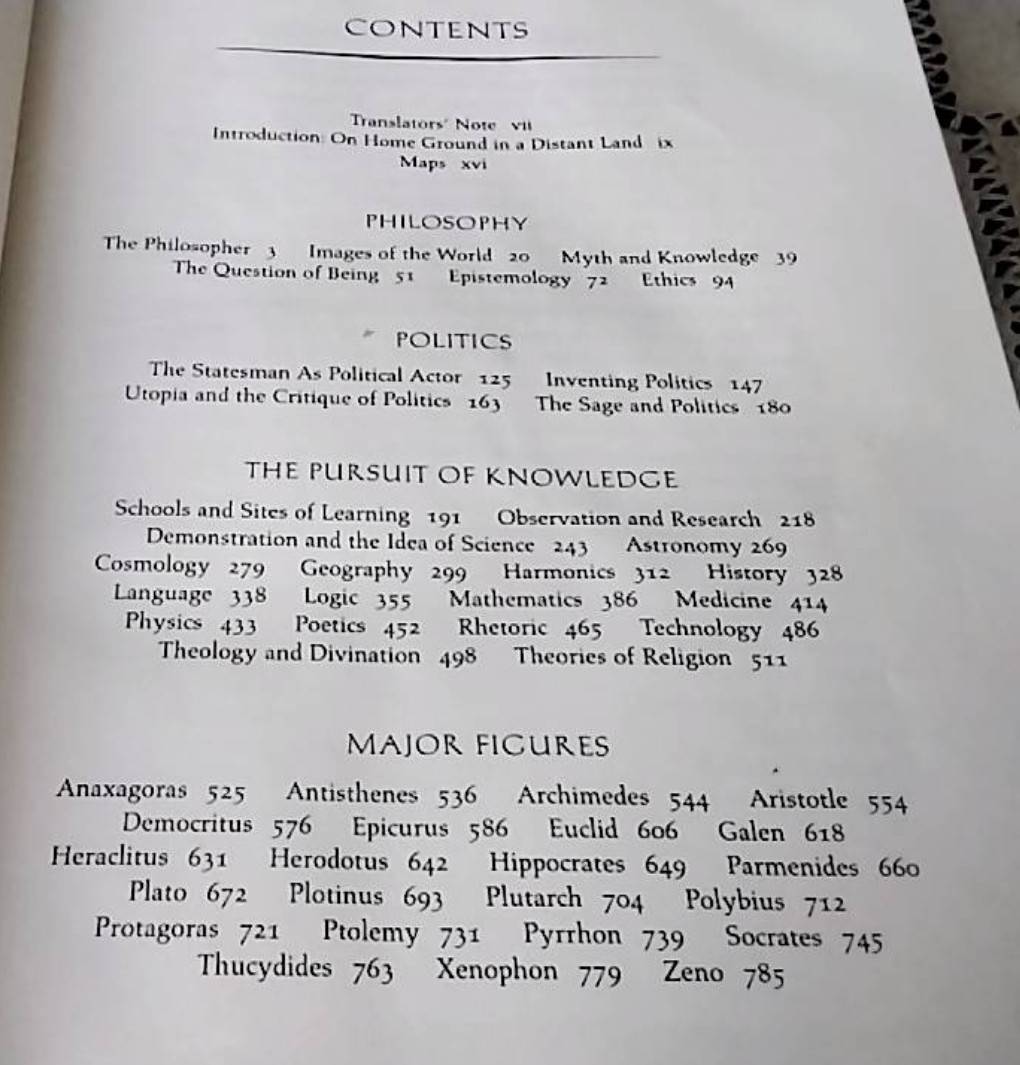 Greek Thought A Guid to Classical Knowledge