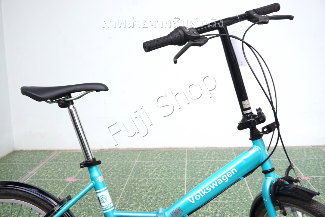 จักรยานพับได้ญี่ปุ่น - ล้อ 20 นิ้ว - มีเกียร์ - Volkswagen - สีฟ้า [จักรยานมือสอง]