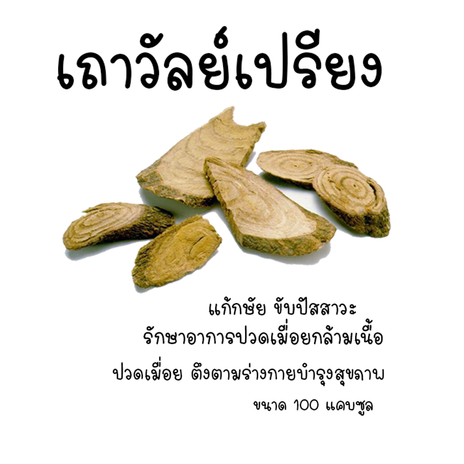 แคปซูลเถาวัลย์เปรียงบด100% บรรจุ 100 แคบซูล บรรจุแคบซูลขนาด 250 มก