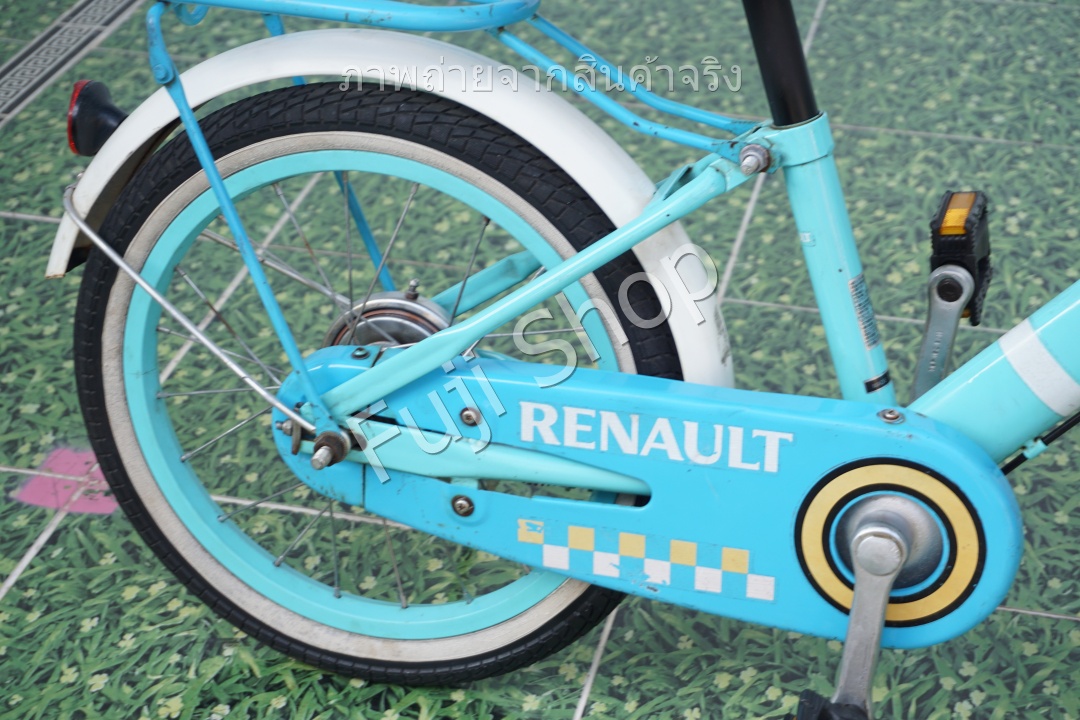 จักรยานเด็กญี่ปุ่น - ล้อ 16 นิ้ว - ไม่มีเกียร์ - Renault - สีฟ้า [จักรยานมือสอง]