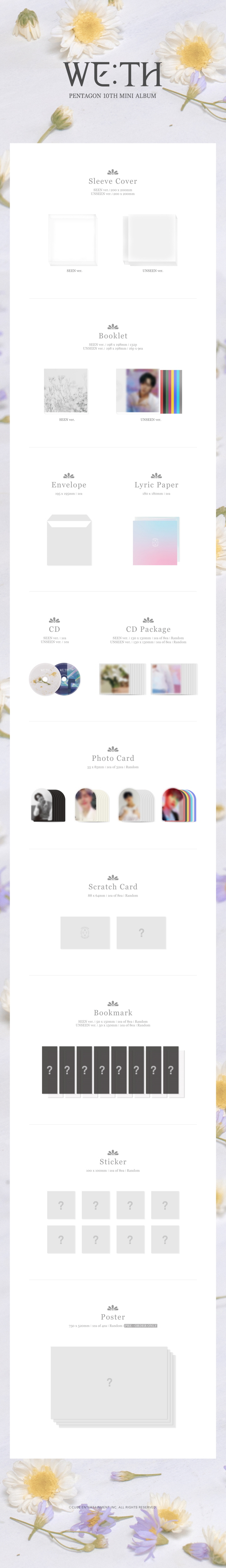 [PRE-ORDER] PENTAGON - 10th Mini Album "WE:TH"