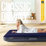 Intex Dura-Beam Airbed 2.5ft (Jr. Twin) 0.76x1.91x0.25 m no.64756/64731 + Pillow No. MTM-01 + DQI Air Pump