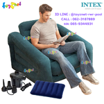 Intex Pull-Out Chair 1.09x2.18x0.66 m Green no.68565 + Pillow & Elec. Air Pump