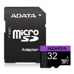 ADATA(เมมโมรี่การ์ด)32GB รุ่น Premier Micro SDHC With SD Adapter (ADT-DH32GUICL10RA1)