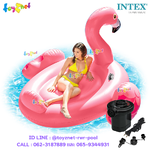 Intex ส่งฟรี แพนกฟลามิงโก ใหญ่ 2.18x2.11x1.36 ม. รุ่น 56288 + ที่สูบลมไฟฟ้า ควิ๊ก ฟิวล์