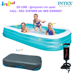 Intex Swim Center Family Pool 305x183x56 cm + Pool Cover + DQI Air Pump