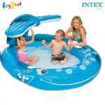 Intex ส่งฟรี สระเป่าลม น้ำพุ ปลาวาฬ 2.08x1.63x0.99 ม. รุ่น 57435