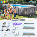 Intex Rect. Ultra Frame Pool Set 18ft (5.49x2.74x1.32 m) w/Sand Filter Pump-Ladder-Pool Cover-Ground Cloth no.26352