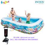 Intex Tropical Reef Family Pool 3.05x1.83x0.56 m no.58485 + DQI Air Pump