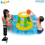 Intex Floating Hoops Yellow & Green No.58504 + DQI Air Pump