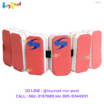 ส่งฟรี เข็มขัดโฟมหัดว่ายน้ำพร้อมตัวล็อคปรับได้ สีแดง รุ่น C2