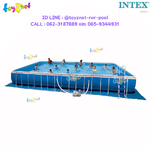 Intex 32 ft. Rect. Frame Pool Set w/Cartr.-Saltwater System and Auto Pool Cleaner (488 x 975 x 132 cm.) No.56988