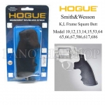 HOGUE 10000 ด้ามยางสีดำ แบบสั้น สำหรับปืน K,L Frame Square Butt, Models: 10,12,13,14,15,53,64,65,66,67,586,617,686 ของแท้จากอเมริกา