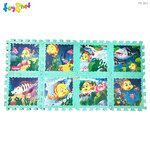 Toyznet 8" Foam floor mat with cartoon fish pattern 31 x 31 x 1 Cm. (Pinyin Chinese) No.FS-203