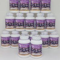 Acai Berry Extract Plus สารสกัดจากอาซาอิเบอร์รี่ พลัส ตรา บลูเบิร์ด 600 มก. 60 แคปซูล ซื้อโปร 10 แถม 7