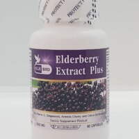 สารสกัดจากเอลเดอร์เบอร์รี่ พลัส Elderberry Extract Plus ตรา บลูเบิร์ด ขนาด 1000 มิลลิกรัม 60 แคปซูล 1 กระปุก