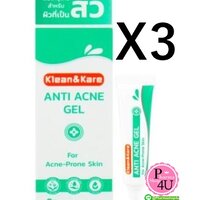 (ซื้อ 3 ราคาพิเศษ) KLEAN&KARE ANTI ACNE GEL 5G แต้มสิว [10809]