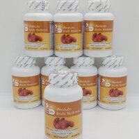 เห็ดหลินจือ Reishi Mushroom ตรา บลูเบิร์ด ขนาด 600 มิลลิกรัม 60 แคปซูล ซื้อโปร 5 แถม 3