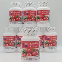 สารสกัดจากโรสฮิป Rosehip Extract ตรา บลูเบิร์ด ขนาด 1000 มิลลิกรัม 60 แคปซูล ซื้อโปร 5 แถม 3