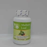 ใบหม่อน Mulberry Leaf ตรา บลูเบิร์ด ขนาด 600 มิลลิกรัม 60 แคปซูล 1 กระปุก