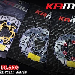 จานดิสก์ GrandFilano สแตนเลสใบจาน ญี่ปุ่น 100% จานหน้าขนาดเดิม 190 มิล. Power-Slot V.1