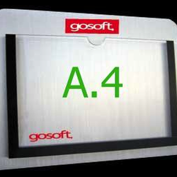 (พร้อมส่ง)ป้ายสอดกระดาษ รุ่นติดผนัง ขนาด A4 แนวนอน