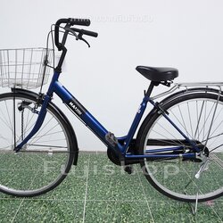 จักรยานแม่บ้านญี่ปุ่น - ล้อ 27 นิ้ว - ไม่มีเกียร์ - ไฟหน้าอัตโนมัติ - NA2 - สีน้ำเงิน [จักรยานมือสอง]