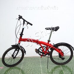จักรยานพับได้ญี่ปุ่น - ล้อ 20 นิ้ว - มีเกียร์ - อลูมิเนียม - Wachsen - สีแดง [จักรยานมือสอง]