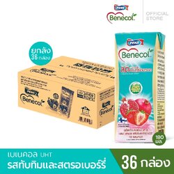 BENECOL รสทับทิม และ สตรอว์เบอร์รี่ (180 มล. 6 กล่อง X 6 แพ็ค) SKU 241347