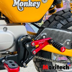 พักเท้าหลัง MONKEY 125 MORITECH มีสี ทอง ดำ เงิน น้ำเงิน แดง