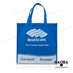 กระเป๋าสั่งทำ กระเป๋าสปันบอนด์ blue scroop