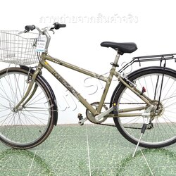 จักรยานแม่บ้านญี่ปุ่น - ล้อ 26 นิ้ว - เกียร์ 7 สปีด - อลูมิเนียม - Louis Garneau TR-II - สีเขียว [จักรยานมือสอง]