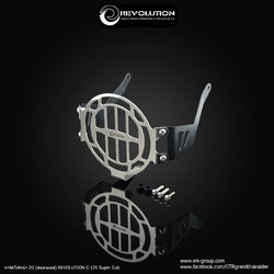 การ์ดไฟหน้า 2D (สแตนเลส) REVOLUTION C-125 SUPERCUB